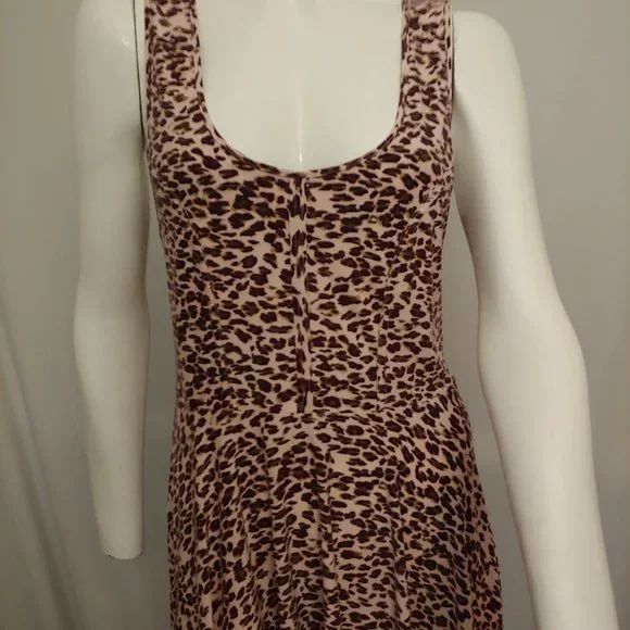 Free People leopard mini dress - Picture 2 of 6